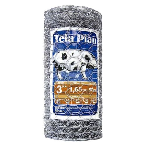 Tela Piau Mangueirão Galvanizado 3X180,80 - Rolo 50M